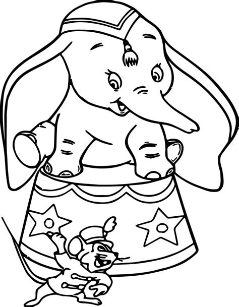 disney dumbo  mouse coloring page wecoloringpagecom