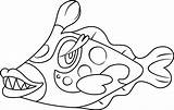 Pokemon Bruxish Pokémon Sharpedo Template Coloringpages101 sketch template