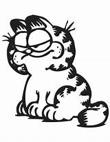 Garfield Cartoon Ausmalbilder Sleeping Perler Bead sketch template