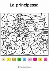 Colora Numeri Principesse Stampare Pianetabambini Maschere Difficile Pasqua Giochi Principessa Adulti Difficili Stampe Dipingere Articolo Tanti Colorate sketch template