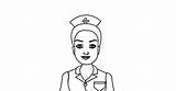 Nurse Coloring sketch template