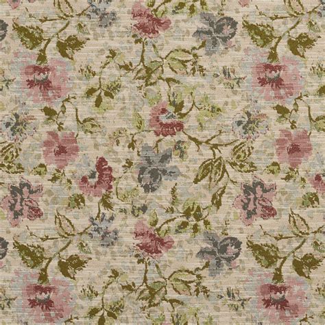 floral jacquard upholstery fabric
