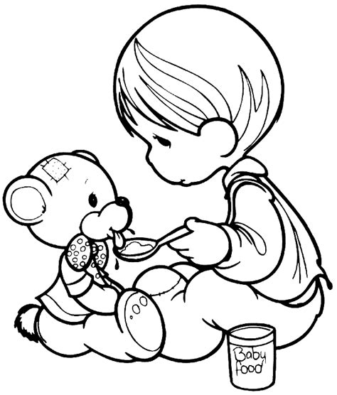 precious moments coloring page print color craft