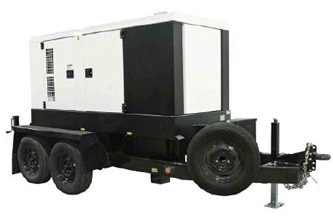 kw kva portable generator vvv ph  gal fuel capacity trailer mount