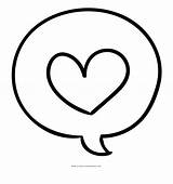 Bubble Heart Clipart Speech Clip Coloring Library Clipground sketch template