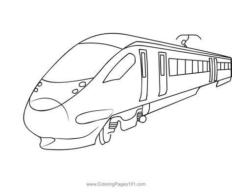 bullet train coloring page  kids  trains printable coloring