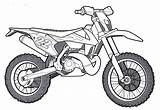 Motorrad Enduro Drucken Offroad sketch template