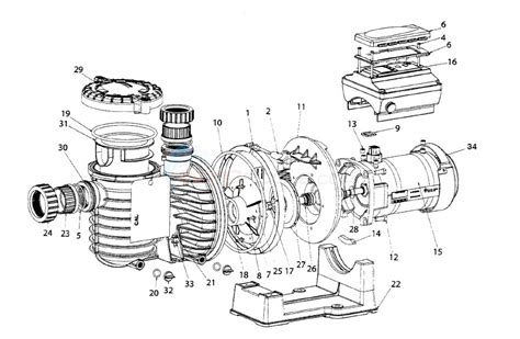 wiring pentair challenger pump parts diagram