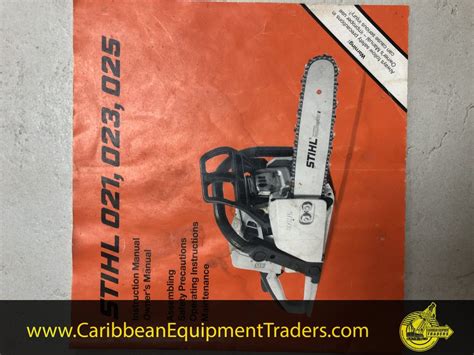 stihl    instruction manual caribbean equipment  classifieds  heavy