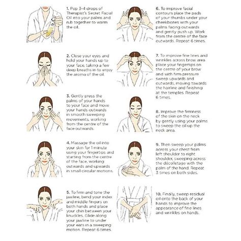 here are some easy massage movements to try at home using a facial oil