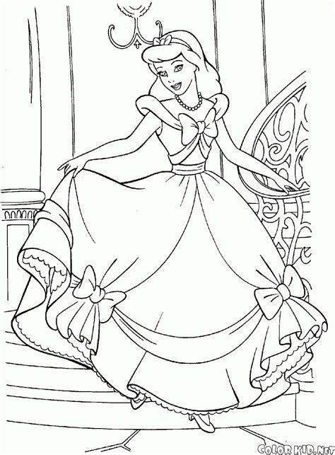 coloring page cinderella