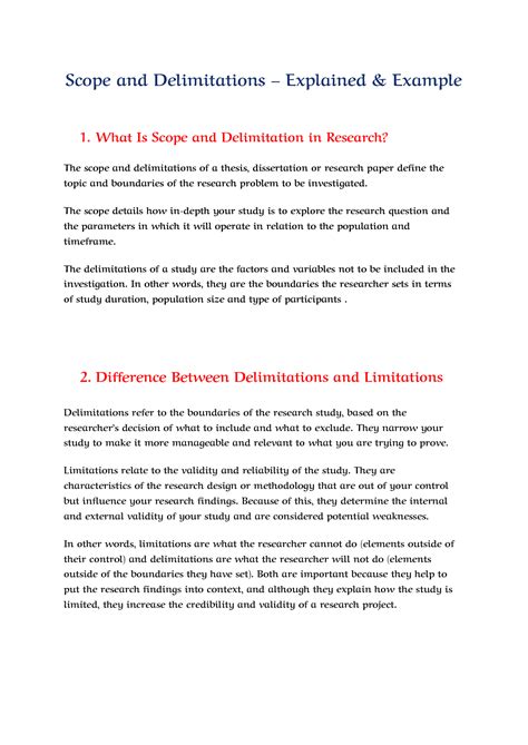 solution scope  delimitations explained   studypool
