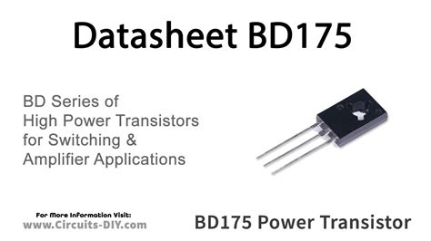 bd npn power transistor datasheet