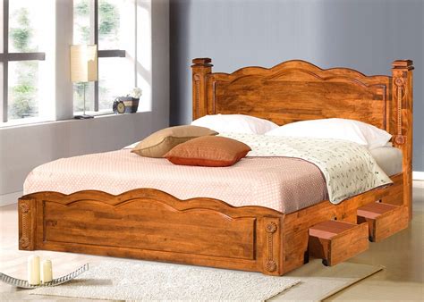 wood double bed designs  box  buy wood double bed