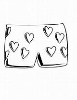 Panties Underware Printablee sketch template