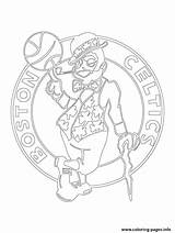 Celtics Boston Nba Coloring Logo Pages Kobe Bryant Lebron Printable Players Terrier James Color Sport Drawing Print Tea Party Sheets sketch template