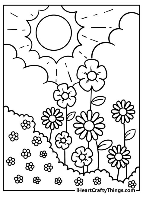printable garden coloring pages updated