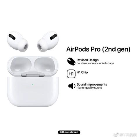 apple airpods pro  leaked image hints  updated design  tws earphones gizmochina