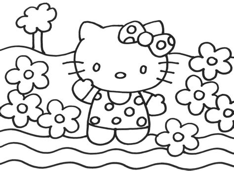 happy  kitty christmas coloring page kids coloring pages
