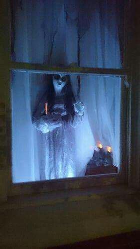 halloween ghost girl  window prop scary halloween decorations diy