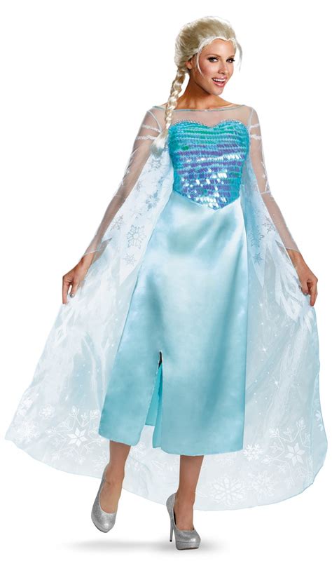 Disney Frozen Elsa Deluxe Adult Costume Buy Online