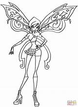 Tecna Coloring Believix Pages Winx Club Drawing sketch template