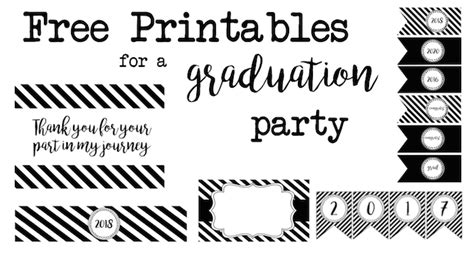 graduation party  printables paper trail design