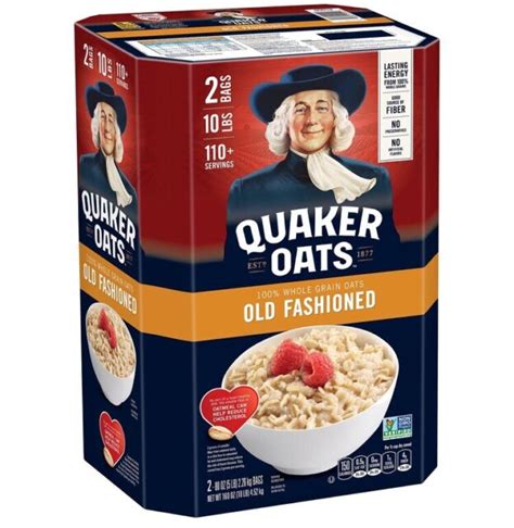 Quaker Oats Old Fashioned Oatmeal 5 Lbs 2 Count Total 10 Lbs Fresh