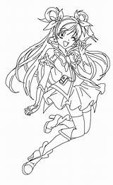 Cure Pretty Dream Coloring Precure Pages Yes Color Colouring Deviantart Template sketch template