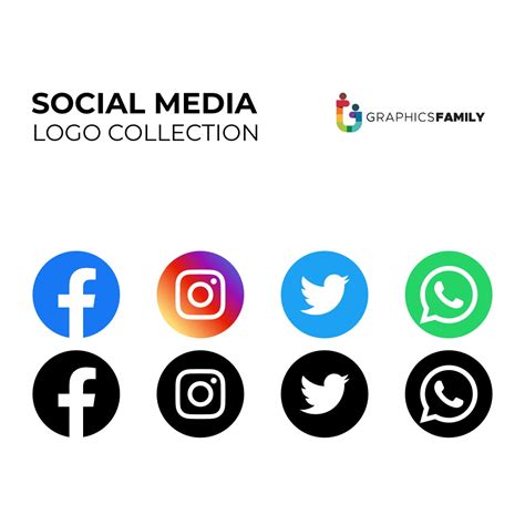 popular social media logo collection graphicsfamily