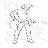 Cowboy Lasso Template Coloring sketch template