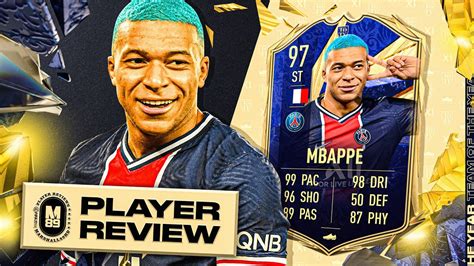 toty mbappe player review team   year mbappe review fifa  ultimate team youtube