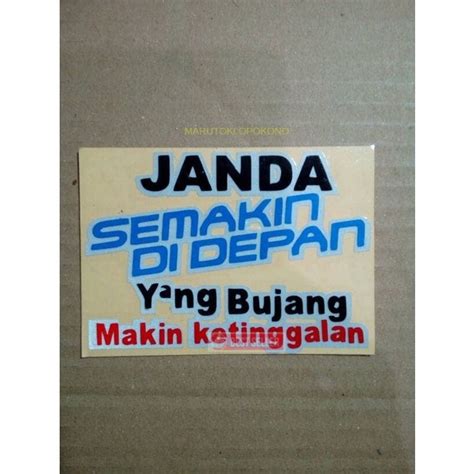 Jual Stiker Sticker Gambar Tempel Janda Semakin Di Depan Shopee Indonesia