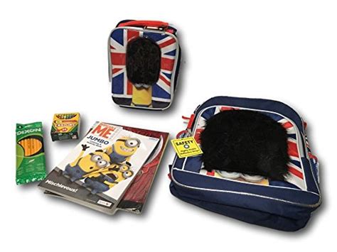 british minion   school bundle backpack lunch box folders colors coloring book