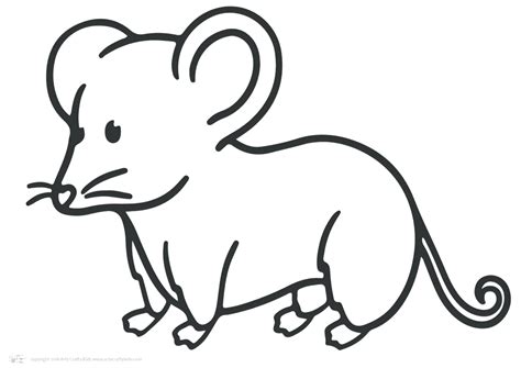 mouse outline arty crafty kids