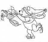 Coloring Skating Pooh Ice Winnie Pages Winter Piglet Playing Printable Outline Skate Together Getcolorings Print Library Clipart Popular sketch template