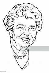 Eleanor Roosevelt Coloring Getcolorings Clip Color Print sketch template