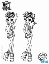 Wolf Howleen Coloring Pages Print Hellokids Monster High Cushion Color Kids sketch template