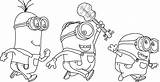 Minion Kevin Coloring Pages Getdrawings sketch template