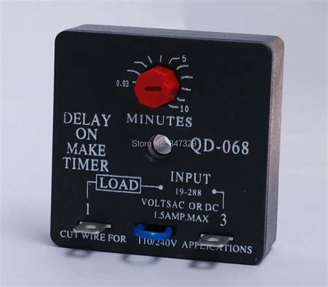 time delay relay qd  delay   timer  minutes adjustable delay universal