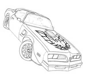 smokey   bandit trans  coloring pages sketch coloring page