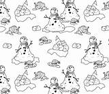 Snow Coloring Let Book Please Spoonflower Fabric sketch template
