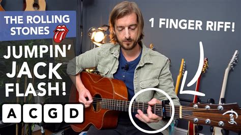 Play Jumpin Jack Flash By The Rolling Stones Easy Chords 1 Finger