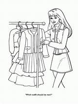 Coloring Pages Fashion Teenager Barbie Comments sketch template