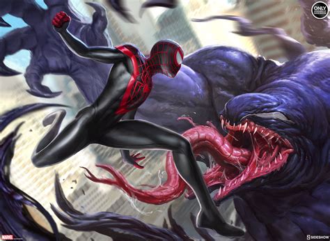 It S A Symbiote Showdown In The Spider Man Miles Morales