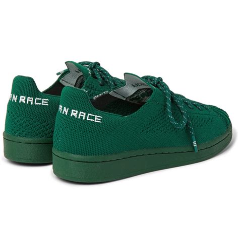 adidas originals pharrell williams superstar embroidered primeknit sneakers green adidas