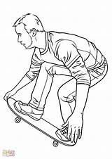 Skateboard Skate sketch template