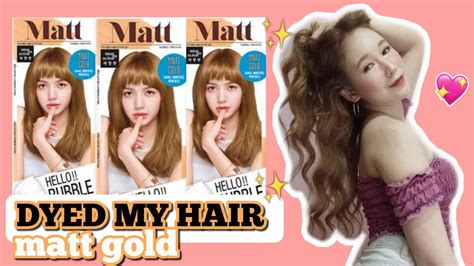 bubble hair dye foam  mg matt gold review pinkislovebynix