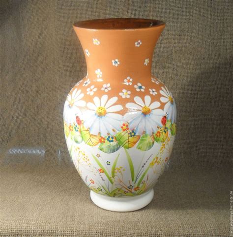 vase painted pottery zakazat na yarmarke masterov yvgdcom vazy
