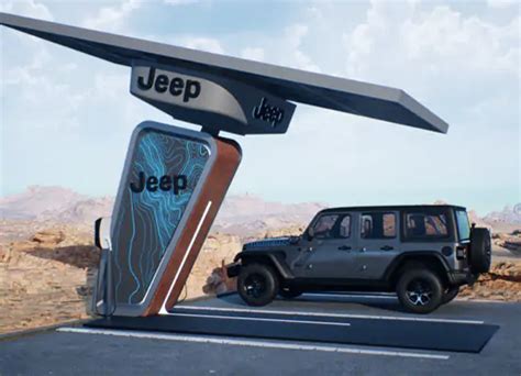 jeep teases  wrangler  electric bev concept vehicle